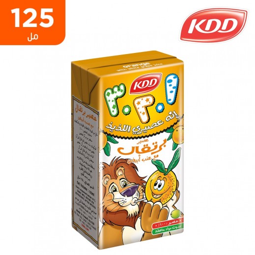 كي دي دي - عصير نكتار البرتقال بدون إضافة سكر 125 مل - يتم التوصيل بواسطة توصيل فاست