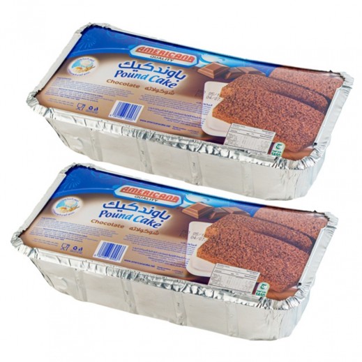 أمريكانا باوند كيك بنكهة الشوكولاتة 2 × 325 جم