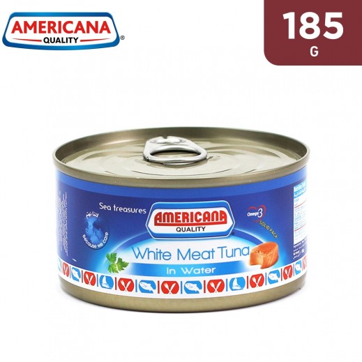 Americana White Meat Tuna in Water 185 g - يتم التوصيل بواسطة توصيل فاست