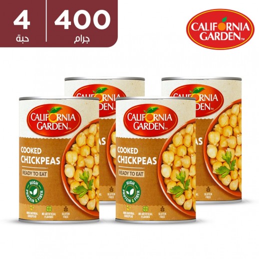 حدائق كاليفورنيا - حمص 4 × 400 جم - يتم التوصيل بواسطة توصيل فاست