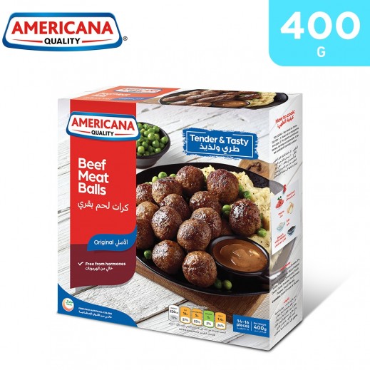 Americana Frozen Beef Meat Balls 400 g - يتم التوصيل بواسطة توصيل فاست