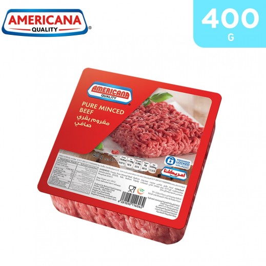 Americana Frozen Square Minced Beef 400 g - يتم التوصيل بواسطة توصيل فاست