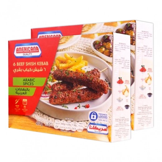 امريكانا -6 شيش كباب لحم بالبهارات العربية 2 × 420 جرام