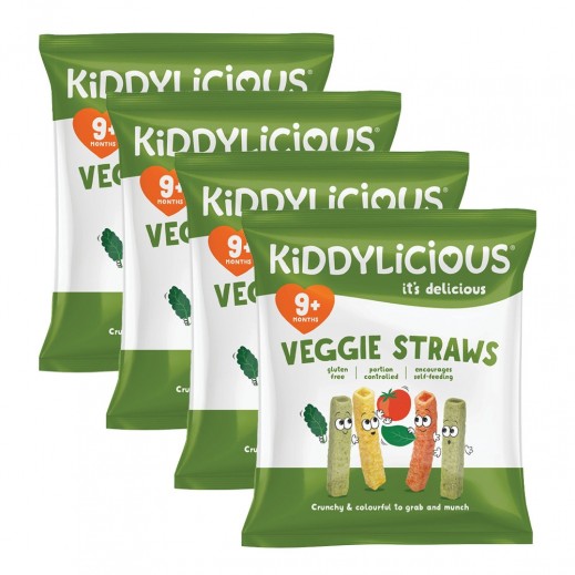 كيديليشيز - عيدان خضار شهية للأطفال من 9 أشهر فما فوق - 4 × 12 جم
