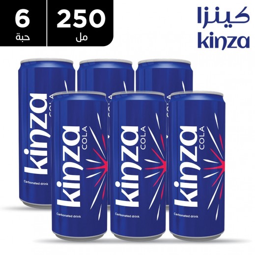 كينزا - مشروب غازي بنكهة الكولا 6 × 250 مل  - يتم التوصيل بواسطة توصيل فاست