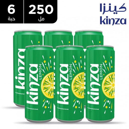 كينزا - مشروب غازي بنكهة الليمون 6 × 250 مل  - يتم التوصيل بواسطة توصيل فاست