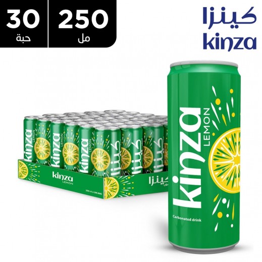 كينزا - مشروب غازي بنكهة الليمون 30 × 250 مل  - يتم التوصيل بواسطة توصيل فاست