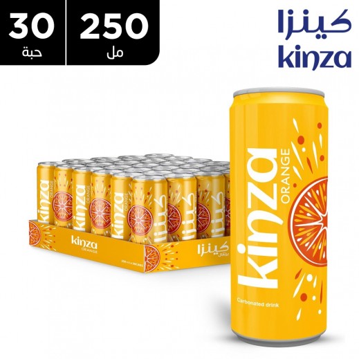 كينزا - مشروب غازي بنكهة البرتقال 30 × 250 مل  - يتم التوصيل بواسطة توصيل فاست