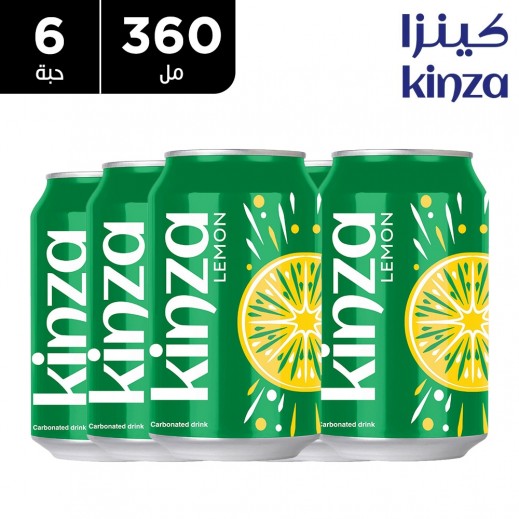 كينزا - مشروب غازي ليمون 6×360 مل - يتم التوصيل بواسطة توصيل فاست