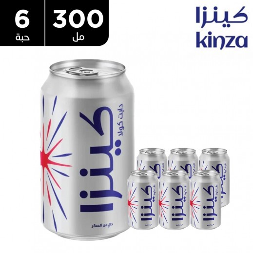 كينزا - مشروب دايت كولا 6 × 300 مل - يتم التوصيل بواسطة توصيل فاست