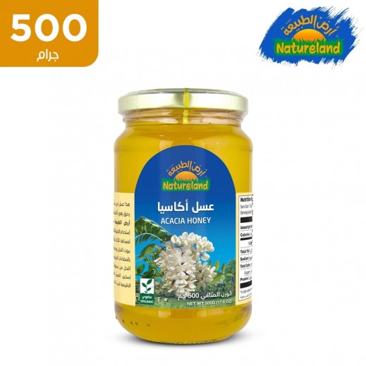 Natureland Acacia Honey 500 g - يتم التوصيل بواسطة توصيل فاست