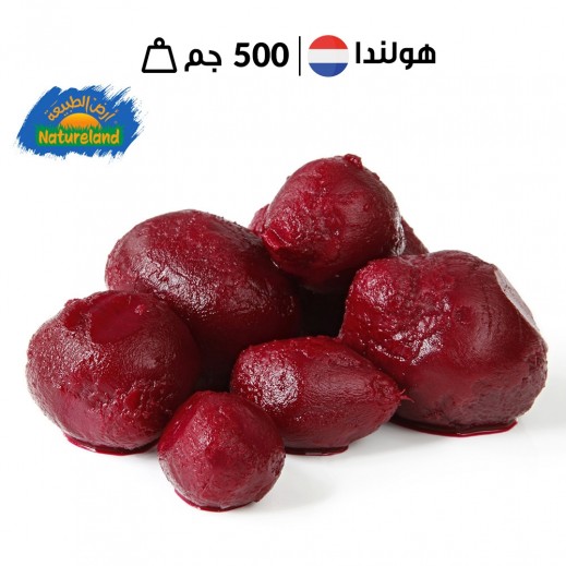 ارض الطبيعه - جذر الشمندر مطبوخ عضوي طازج 500 جم