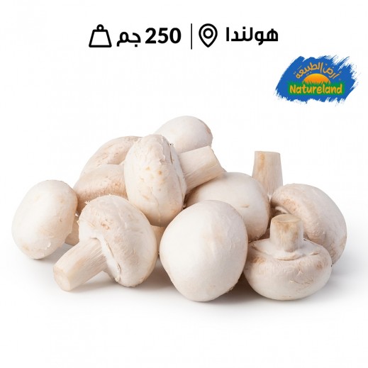 ارض الطبيعه -  فطر ابيض طازج 250 جم - يتم التوصيل بواسطة توصيل فاست
