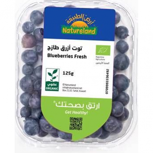 أرض الطبيعة - توت أزرق برّي طازج (125 جم) - يتم التوصيل بواسطة توصيل فاست