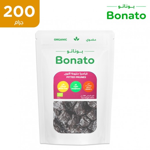 بوناتو - برقوق عضوي مجفف 200 جم - يتم التوصيل بواسطة توصيل فاست