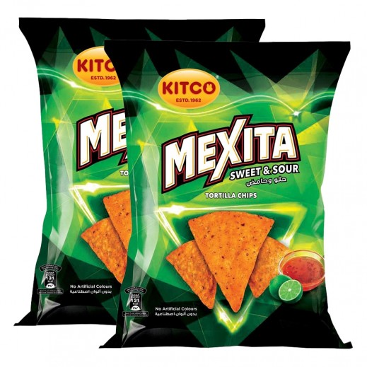 كيتكو – مكسيتا تورتيلا شيبس بنكهة الحلو والحامض 2 × 180 جم
