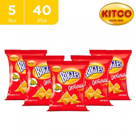 أبواق الذرة كيتكو بالنكهة الأصليّة ( 5 × 40 جم) - يتم التوصيل بواسطة توصيل فاست