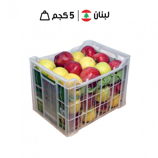 لاما صندوق تفاح لبناني مشكل طازج 5 كجم تقريبًا