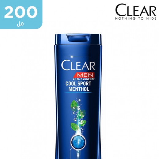 كلير - شامبو للرجال ضد القشرة بالمنثول المنعش 200 مل - يتم التوصيل بواسطة توصيل فاست