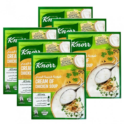 كنور شوربة كريمة الدجاج 6 × 65 جم