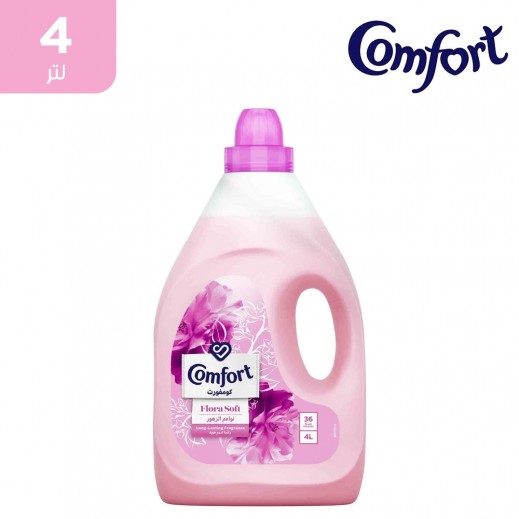 كومفورت منعم الاقمشة نواعم الزهور لملابس ناعمة كلها انتعاش 4 لتر - يتم التوصيل بواسطة توصيل فاست
