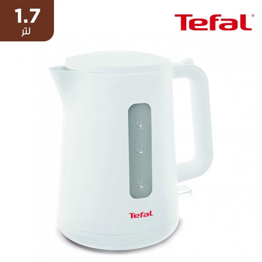 تيقال - غلاية ماء بلاستيك سعة 1.7 لتر - ابيض