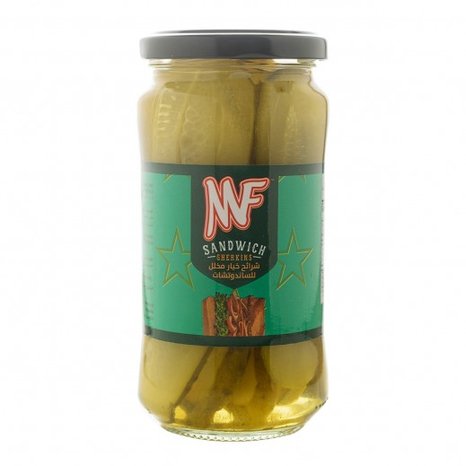 ام اف شرائح خيار مخلل للساندوتشات 350 جم 