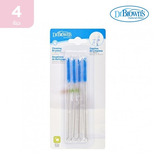 دكتور براونز – فراشي تنظيف الرضاعات 4 حبة  - يتم التوصيل بواسطة توصيل فاست