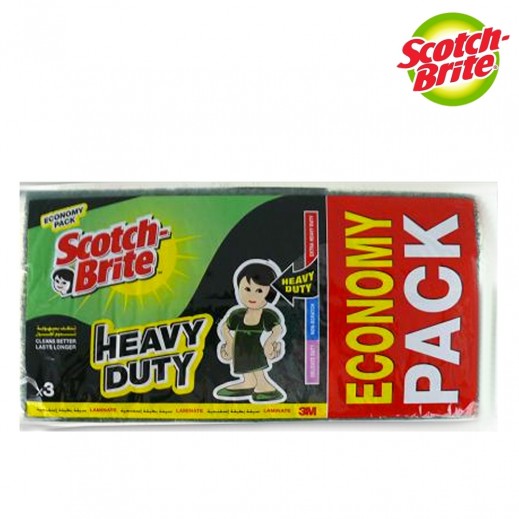 سكوتش برايت - إسفنجة تنظيف بالتقشير الثلاثي  - يتم التوصيل بواسطة توصيل فاست