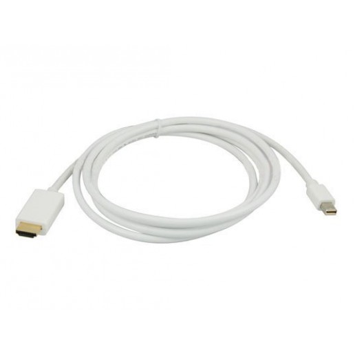 يوني كيت - وصلة ميني HDMI إلى HDMI طرف سالب طول 1 متر – أبيض