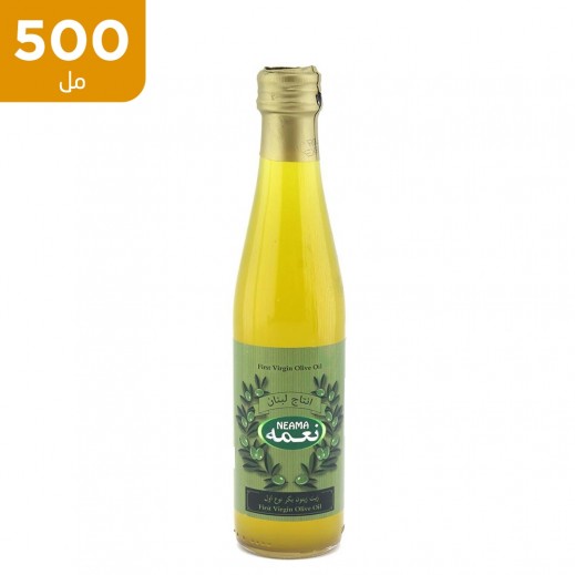 نعمة  - زيت زيتون بكر نوع أول 500 مل - يتم التوصيل بواسطة توصيل فاست
