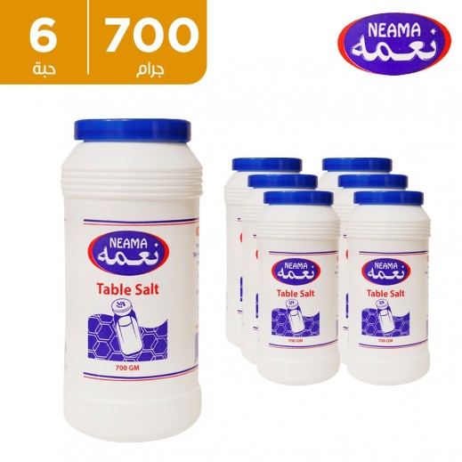 نعمة - ملح المائدة 6 × 700 جم