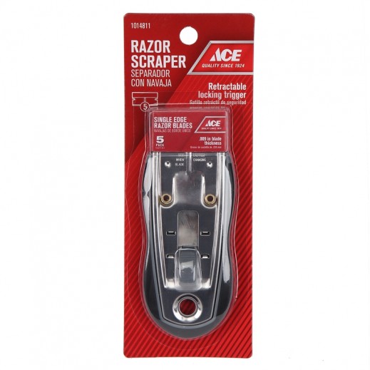 ايس - مكشطة زجاج آمنة من الفولاذ بعرض 1 بوصة مع شفرة - يتم التوصيل بواسطة Taw9eel within 1 working day 