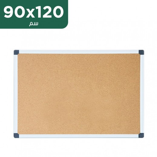 لوحة دبوس بإطار ألومنيوم وجه أخضر  - 120 × 90 سم - يتم التوصيل بواسطة مكتبة أطلس خلال 24 ساعة 