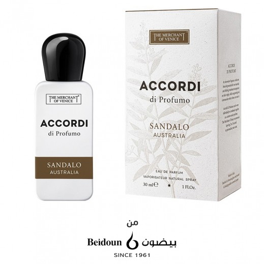 ذا ميرشانت أوف فينيس ساندالو أستراليا أكوردي دي بروفومو ماء عطر 30 مل - يتم التوصيل بواسطة توصيل خلال 24 ساعة