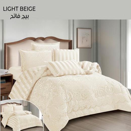 Mora Rosemary 6Pcs Comforter 240*260 - يتم التوصيل بواسطة Taw9eel Within 24 Hours