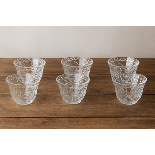 طقم أكواب قهوة 6 قطع - يتم التوصيل بواسطة توصيل خلال 24 ساعة عمل