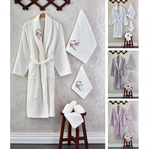 أبولو - طقم رداء حمام تركي للجنسين - 6 حبة - يتم التوصيل بواسطة Taw9eel Within 48 hours 