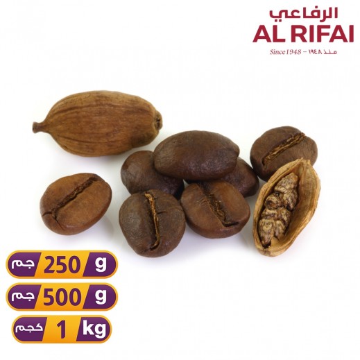 الرفاعي - خلطة قهوة تركية شقراء خفيفة مع الهيل - يتم التوصيل بواسطة  الرفاعي للمكسرات خلال 6 ساعات عمل