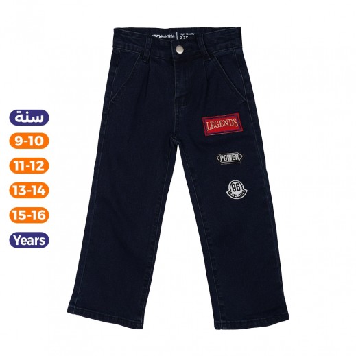 بنطلون جينز ولادي من إن – أزرق  - يتم التوصيل بواسطة توصيل خلال 24 ساعة 