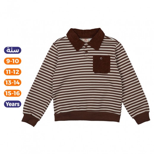 تيشرت بولو مخطط ولادي من إن – متعدد الألوان      - يتم التوصيل بواسطة توصيل خلال 24 ساعة 