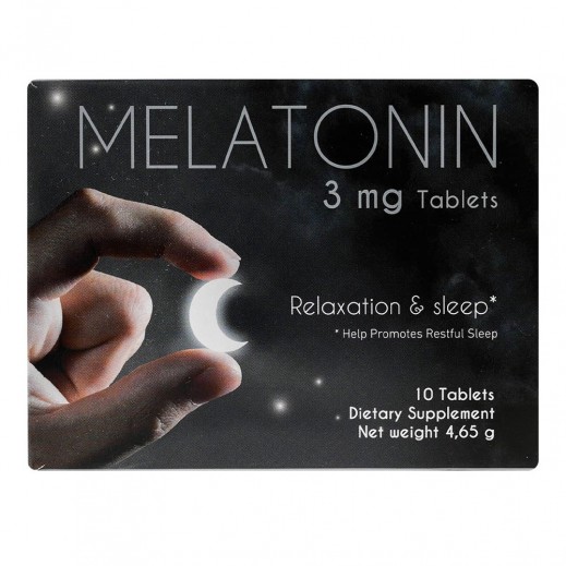 الميلاتونين 3 مجم - 10 أقراص - يتم التوصيل بواسطة صيدلية فارمازون  - خلال ساعتين
