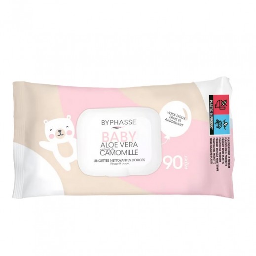 بيفاس - مناديل مبللة للوجه والجسم للأطفال - 90 قطعة - يتم التوصيل بواسطة الصيدلية - خلال ساعتين