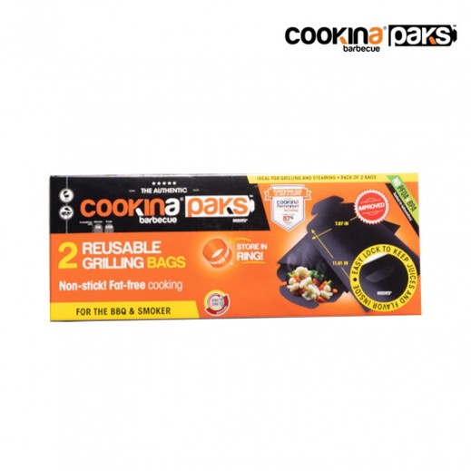 Cookina Paks BBQ Grilling Bags - يتم التوصيل بواسطة برايم كاتس خلال 5 ساعات عمل
