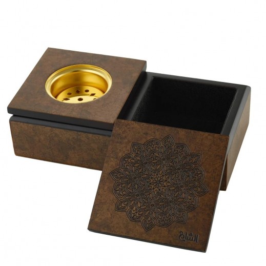 الشايع للعطور مبخر مع صندوق تخزين بخور 18 × 9.1 × 5.1 سم - يتم التوصيل بواسطة Taw9eel Within Working 24 Hours