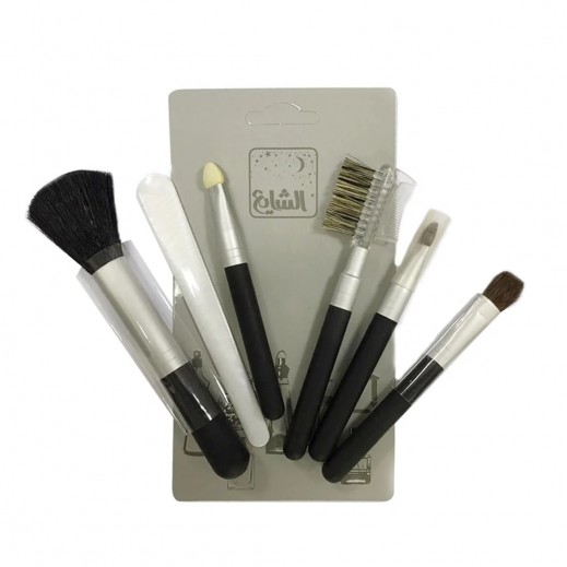 مجموعة فرش مكياج من الشايع للعطور 6 قطع - يتم التوصيل بواسطة Taw9eel Within Working 24 Hours