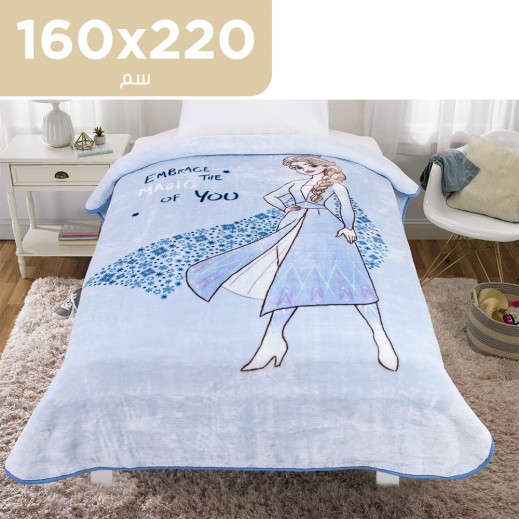 بطانية ديزني ملمس راشيل ناعم فروزن - 160 × 220 سم - يتم التوصيل بواسطة توصيل خلال 48 ساعة عمل