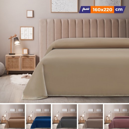 فالنتيني - بطانية طبقتين فائقة النعومة 160 × 220 سم - يتم التوصيل بواسطة توصيل خلال 48 ساعة عمل