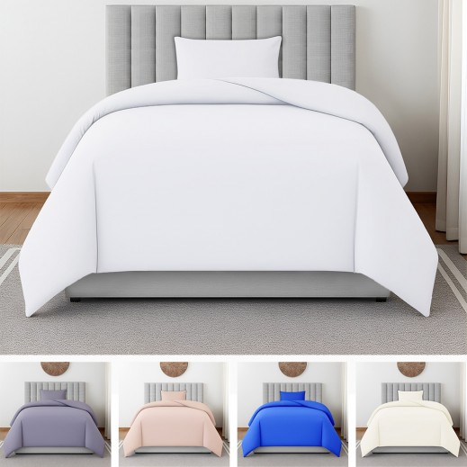 كانون - كيس لحاف مفرد سادة 3 قطع  - يتم التوصيل بواسطة توصيل خلال 48 ساعة عمل