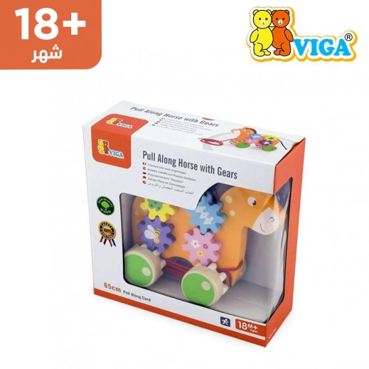 ڤيغا - لعبة جرّ - حصان مع تروس (18+ شهر) - يتم التوصيل بواسطة   خلال 24 ساعة 